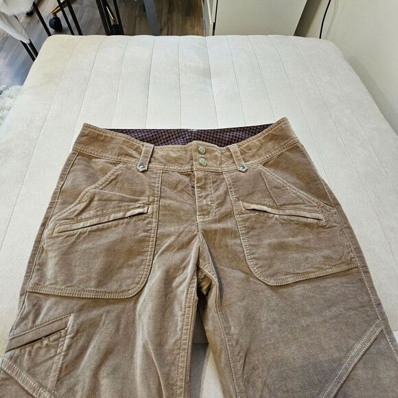 Athleta Corduroy Velvet Outdoor Pants Jeans Women Size 12P - Picture 2 of 14